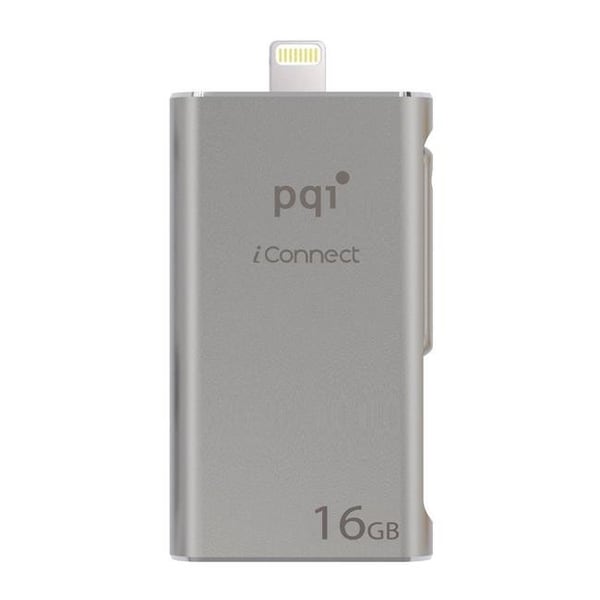 Pqi PQI 6I01-016GR2001 iConnect Apple MFi 16 GB Mobile Flash Drive with Lightning Connector for iPhones; iPads; iPod; Mac & PC USB 3.0 - Iron Gray 6I01-016GR2001 - main